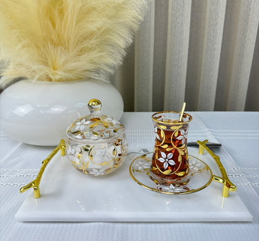 Esco Esco Yasemin Gold Theeset 12 Delig | 6 Persoons