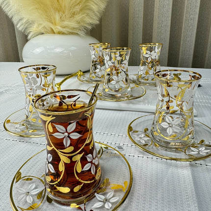 Esco Esco Yasemin Gold Theeset 12 Delig | 6 Persoons