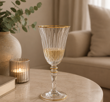 Esco Exclusief Isik Gold Wijnglas | 6 Delig