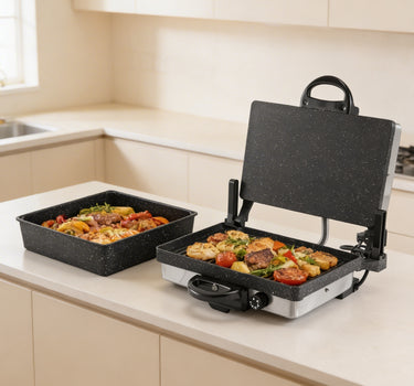 FERVEO Ferveo Exclusive Sanna Multi Grill Apparaat RVS | Graniet