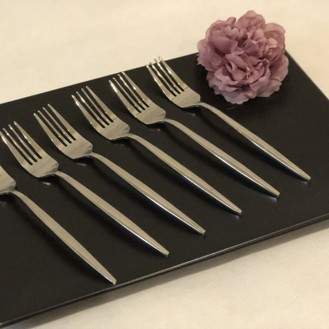 FERVEO Ferveo Sara 6 Delig  Gebaksvork Zilver