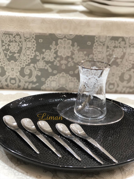 FERVEO Ferveo Tarz 6 Delig Theelepel Zilver