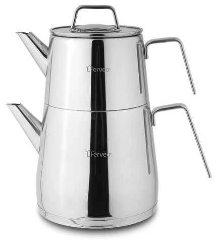 FERVEO NOYA THEEPOTSET | 1,0 / 2,0 L ZILVER