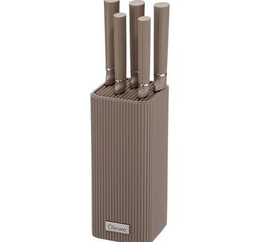 YADIS KÜCHENMESSER-SET | BRAUN | 6-TEILIG