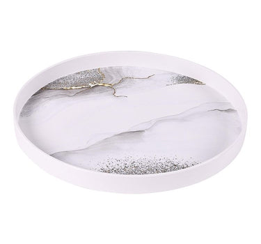 FUGURATO BRICARD MELAMINE DIENBLAD | WIT-MARMER Ø32 CM