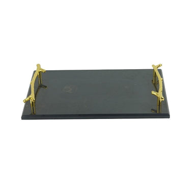 FUGURATO FUGURATO DIENBLAD MARBLE | ZWART - GOUD