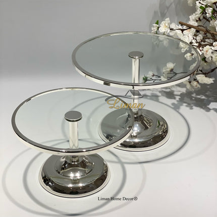 FUGURATO Fugurato Elegance Antalya Taartplatteau Zilver -S-