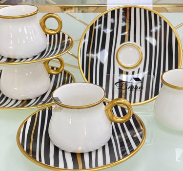Glazze Glazze Enyoj Zwart Espressoset 12 Delig | 6 Persoons