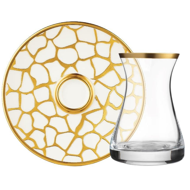 Glazze Glazze Larisa Wit Theeset 12 Delig | 6 Persoons