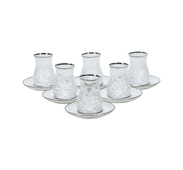 Glazze Glazze Magnolia Zilver Theeset 12 Delig | 6 Persoons
