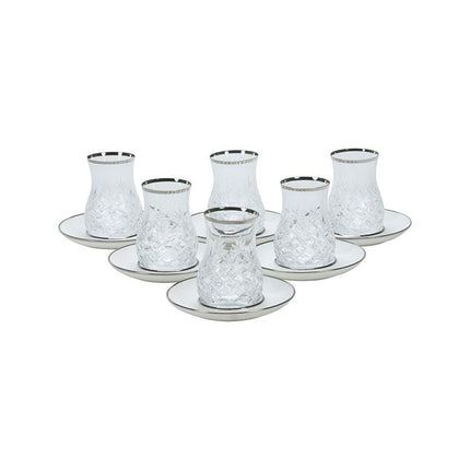 Glazze Glazze Magnolia Zilver Theeset 12 Delig | 6 Persoons