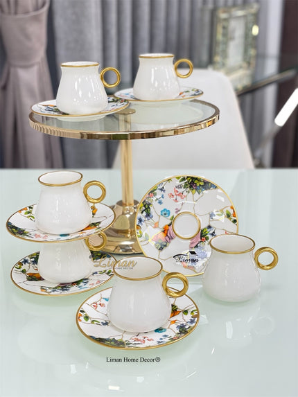 Glazze Glazze Mona Cappuccino/Nescafeset 12-Delig | 6-Persoons