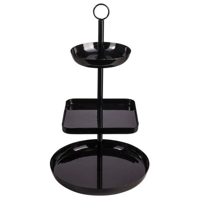 GUSTA GUSTA ETAGERE METAAL Ø22X38CM ZWART