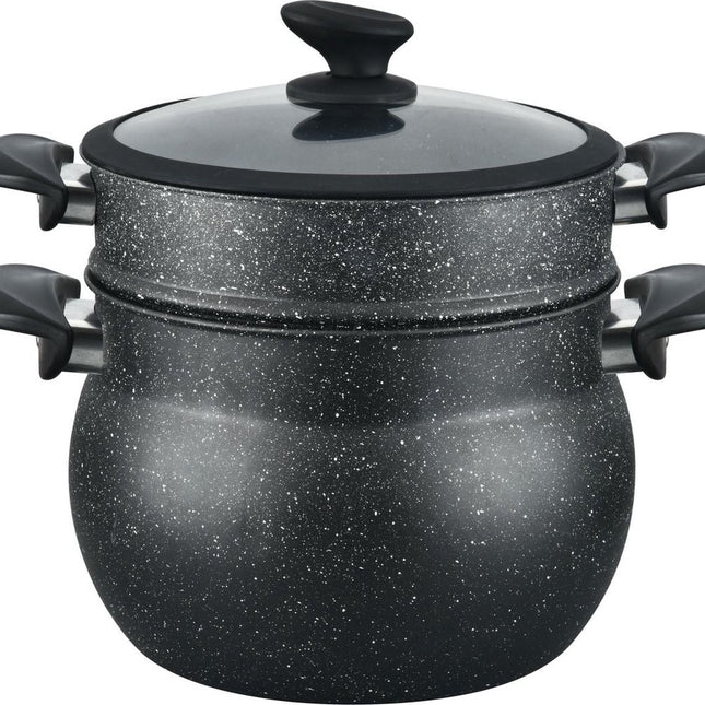 HAKAL HAKAL Couscouspan - Stoompan 12liter Zwart