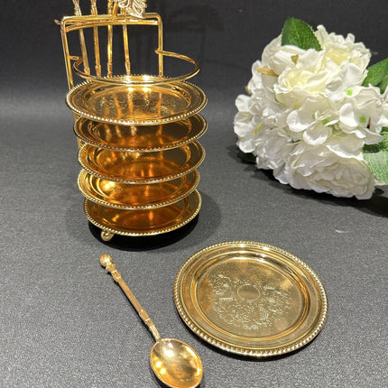 HAKAL Marrakech 13 Delig Glasonderzetter Goud