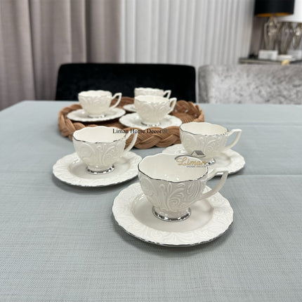 IPEK IPEK ESPRESSOSET 12 DELIG | 6 PERSOONS ZILVER