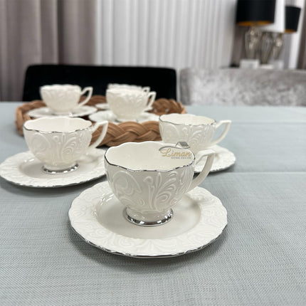 IPEK IPEK ESPRESSOSET 12 DELIG | 6 PERSOONS ZILVER