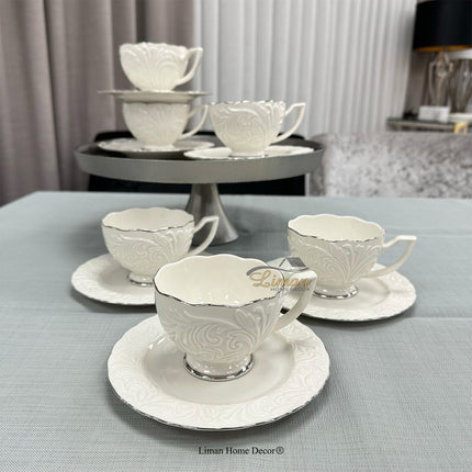 IPEK IPEK NESCAFE - KOFFIE SET 12 DELIG | 6 PERSOONS ZILVER