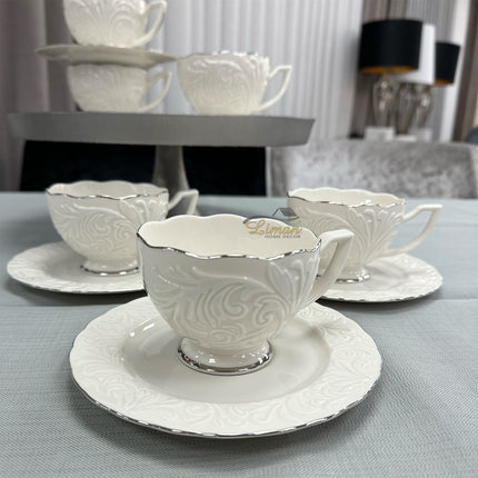 IPEK IPEK NESCAFE - KOFFIE SET 12 DELIG | 6 PERSOONS ZILVER