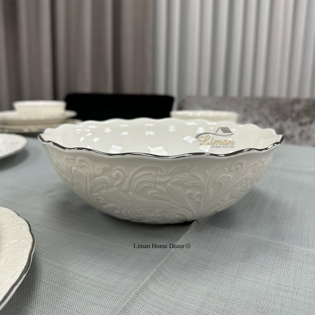 IPEK Ipek Porcelain Saladekom Zilver
