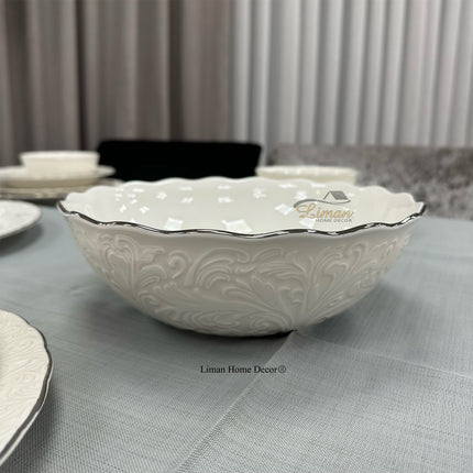 IPEK Ipek Porcelain Saladekom Zilver