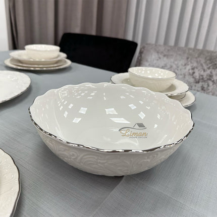IPEK Ipek Porcelain Saladekom Zilver