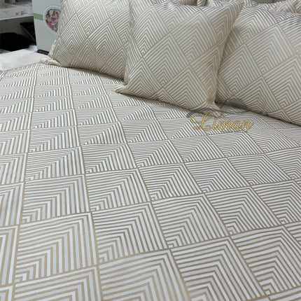 IPEKCE Ipekce Alisa Bedspreiset 4 Delig Cream