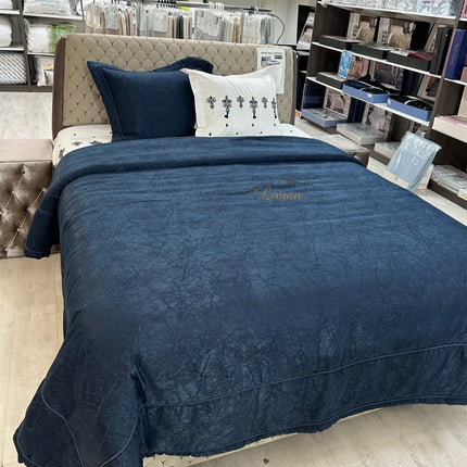 IPEKCE Ipekce Asos Bedspreiset 4 Delig Blauw