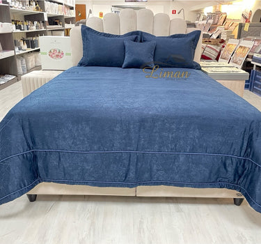 IPEKCE Ipekce Asos Bedspreiset 4 Delig Blauw