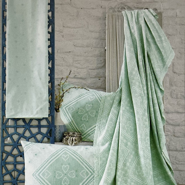 IPEKCE Ipekce Bia Bedspreiset 3 Delig Mint