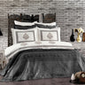 IPEKCE Ipekce Crystal Bedspreiset 9 delig Antraciet