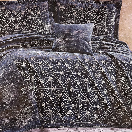 IPEKCE Ipekce Dior Bedspreiset 4 Delig Donker Blauw