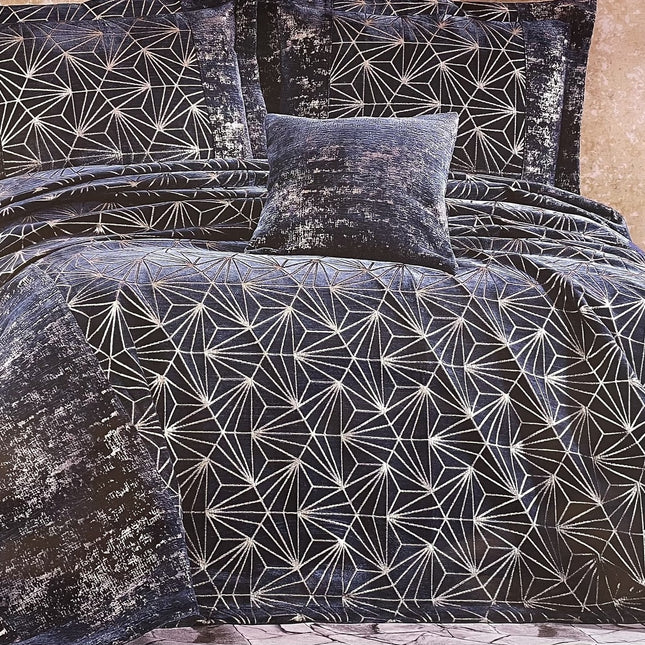 IPEKCE Ipekce Dior Bedspreiset 4 Delig Donker Blauw