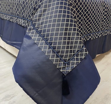 IPEKCE Ipekce Diva Bedspreiset 4 Delig Blauw