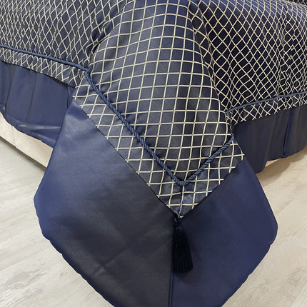 IPEKCE Ipekce Diva Bedspreiset 4 Delig Blauw