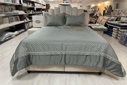IPEKCE Ipekce Diva Bedspreiset 4 Delig Grijs