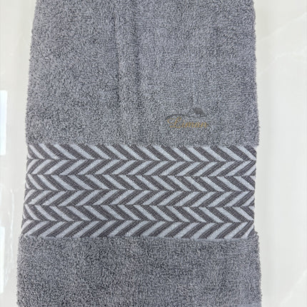 IPEKCE Ipekce Dory Handdoek 70 x 140 Cm Donker Grijs