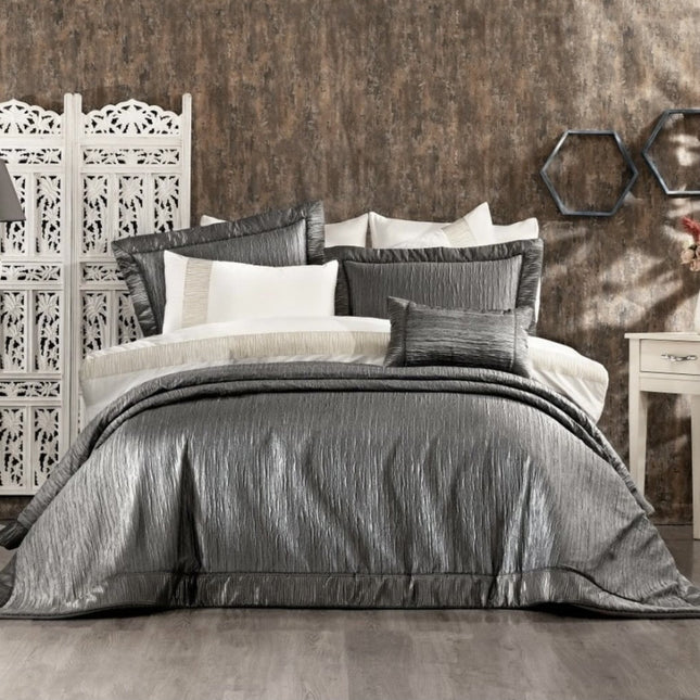 IPEKCE Ipekce Esila Bedspreiset 10 Delig  Grijs