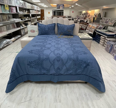 IPEKCE Ipekce Harem Bedspreiset 3 Delig Blauw