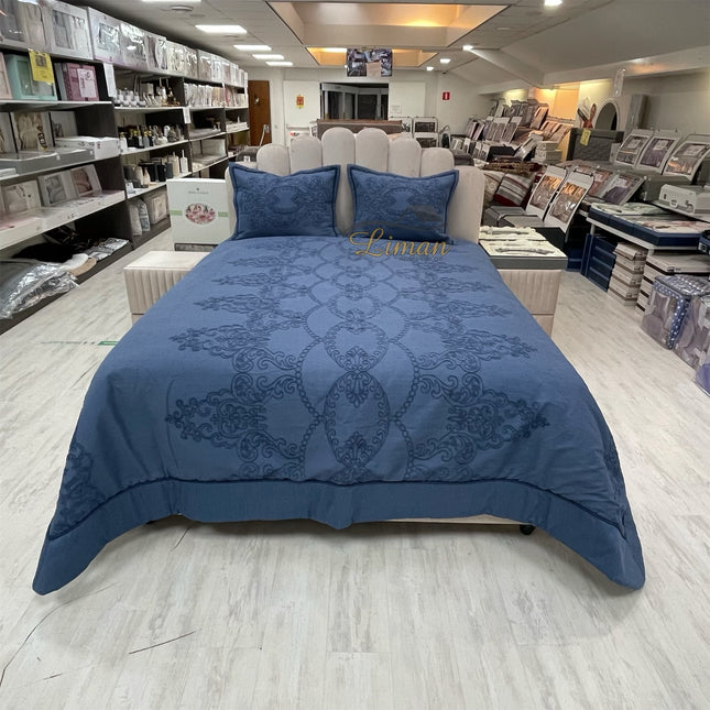 IPEKCE Ipekce Harem Bedspreiset 3 Delig Blauw