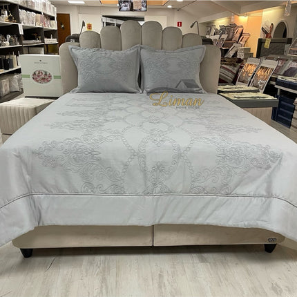 IPEKCE Ipekce Harem Bedspreiset 3 Delig Grijs