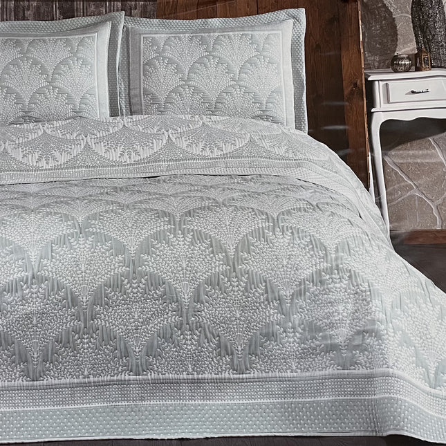 IPEKCE Ipekce Iris Bedspreiset 3 Delig Mint