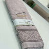 IPEKCE Ipekce Jaquard Handdoek 50 x 90 cm 2 Delig Paars - Grijs