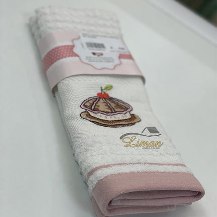 IPEKCE Ipekce Keuken Handdoek 30 x 50 Cm 2 Delig Roze