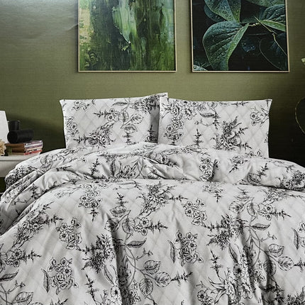 IPEKCE IPEKCE LACIN 1-PERSOONS DEKBEDOVERTEK 3 DELIG GRIJS