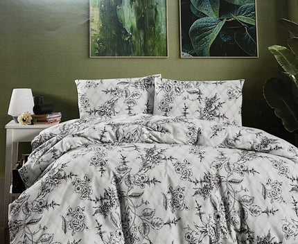 IPEKCE IPEKCE LACIN 1-PERSOONS DEKBEDOVERTEK 3 DELIG GRIJS