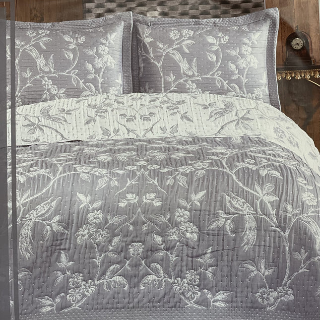 IPEKCE Ipekce Larisa Bedspreiset 1-Persoons 2- Delig Grijs