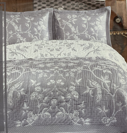 IPEKCE Ipekce Larisa Bedspreiset 1-Persoons 2- Delig Grijs