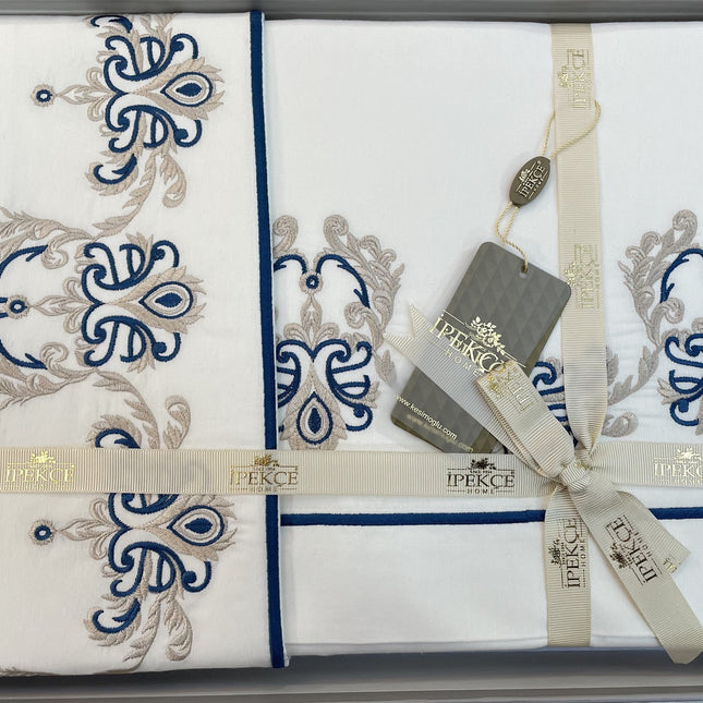 IPEKCE IPEKCE MARCELA 6-DELIG 2-PERSOONS DEKBEDOVERTEK BLAUW