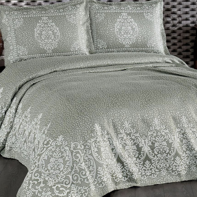 IPEKCE Ipekce Regan Bedspreiset 3 Delig Groen